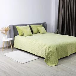 Покривало ТЕП Velour салатове ромб прямий 240 x 260 см (4-00518_21935) - мініатюра 5
