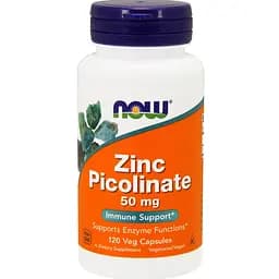 Цинк піколінат Now Foods 50 мг 120 вегетаріанських капсул
