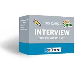 Настольная игра English Student Карточки для изучения английского языка English Student Interview English Vocabulary (укр.) (591225969)
