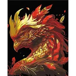 Картина за номерами на підрамнику Brushme Золотий фенікс