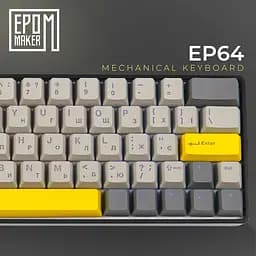 Клавіатура Epomaker EP64 Mulan Black механічна бездротова (EP64-B-M) - мініатюра 5