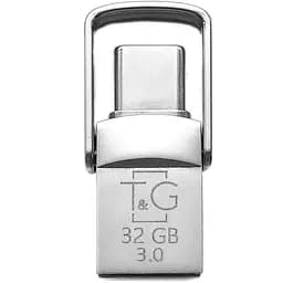 Флеш накопичувач USB 32Gb T&G Metal TG104 сріблястий Type-C / USB 3.0 (TG104TC-32G3)