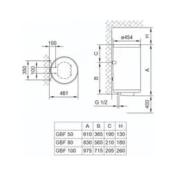Бойлер TIKI GBF 100/UA (700098) - мініатюра 2