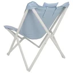 Крісло розкладне Bo-Camp Gordesл Pastel Blue голубое (DAS303256) - мініатюра 4