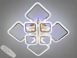 Люстра стельова LED Diasha HA8060/4+4G, 115W, 3200K-6500K, золото, сучасний стиль з пультом управління