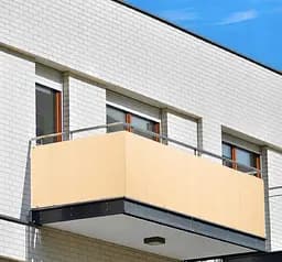 Сітка ширма для балкона 110 г/м² (1 х 7 м) Бежевий - мініатюра 2