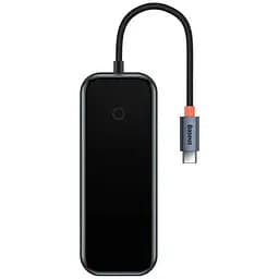 Хаб Baseus AcmeJoy 5-Port Type-C HUB to HDXiaomi*1+USB3.0*2+USB2.0*1+Type-C PD&Data *1 WKJZ010213 Dark Grey
