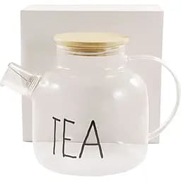 Заварочный чайник стеклянный Interos с бамбуковой крышкой 1.5 л (000033775)