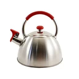 Чайник зі свистком та кришкою 2.5 л з нержавіючої сталі ZB17/2.5 R, Zauberg Сріблястий 87711