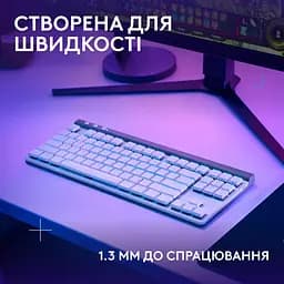 Клавiатура бездротова Logitech G515 Lightspeed TKL White (920-012539) - мініатюра 9