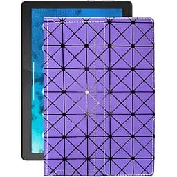 Чехол StatusCASE из экокожи для планшета Lenovo Tab M10 HD Фиолетовый ромб