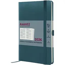 Щотижневик Axent 2026 Partner Strong 125 x 195 мм лазурний (8505-26-63-A)