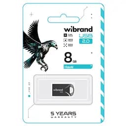 Flash Wibrand USB 2.0 Hawk 8Gb Black - мініатюра 2