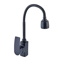 Смеситель для кухни Mixxus Magnum 011 с гибким изливом MI6200 Черный матовый