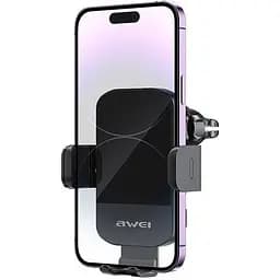 Тримач Awei X43 15W Car Holder Wireless Charger Black