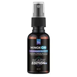 Чоловічий лосьйон для росту волосся Black Edition Minoxidil 15% Minoxon 50 мл