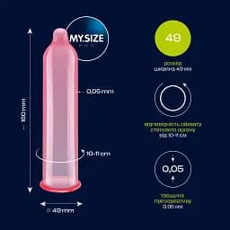 Презервативи My.Size Pro 49, 10 шт - мініатюра 2