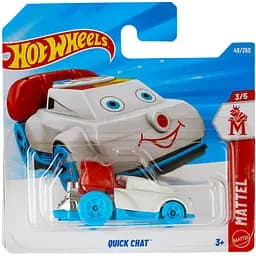 Базовая машинка Hot Wheels Mattel Quick Chat белая (5785) JJJ18-N521