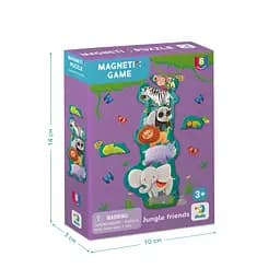 Дитяча магнітна гра "Друзі з джунглів" DoDo Toys 200256, 8 елементів - мініатюра 5