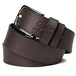Ремінь шкіряний Grande Pelle коричневий  120х4х0.5 см acs0032055 - мініатюра 3
