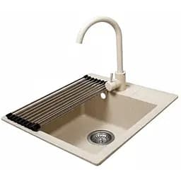 Комплект гранітна мийка + змішувач Romzha Adiere Avena (A)