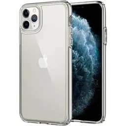 Оригинальный противоударный чехол Spigen Ultra Hybrid для iPhone 11 Pro Max (6.5") прозрачный 075CS27135