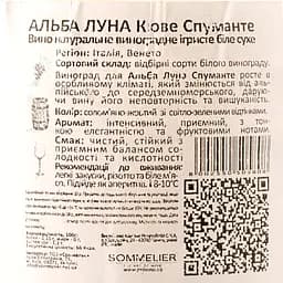 Вино ігристе Alba Luna Spumante, біле, сухе, 0,75 л - мініатюра 3