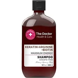 Шампунь The Doctor Health & Care Keratin + Arginine + Biotin Maximum Energy Shampoo 355 мл