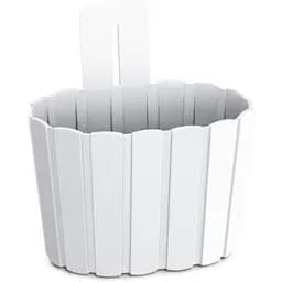 Горшок для цветов Prosperplast Boardee Wall овальный настенный, 200 мм, белый (27412-449)