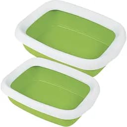 Туалет для котів з рамкою MPS Beta Maxi Green 49x39x13 см - мініатюра 2