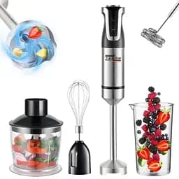 Блендер погружной Zepline 3в1 Миксер, для полосы 1500 Вт Черный