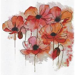 Набір для вишивання хрестиком Abris Art Акварельна фантазія AH-178 28х28 см