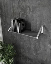 Полиця для книг і декору Moreli XT-28 Wt у стилі лофт 800x210x290 мм Білий/Антрацит (mo-xt28-white-antracit)