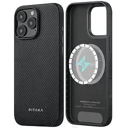 Оригінальний протиударний чохол Pitaka Military-Grade Protective Summa Case для iPhone 16 Pro Max 600D Black/Grey (KI1601PMPA)