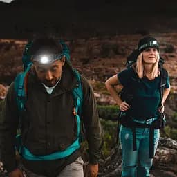 Ліхтар налобний Naturehike TD-02 NH00T002-D, помаранчово-сірий - мініатюра 2