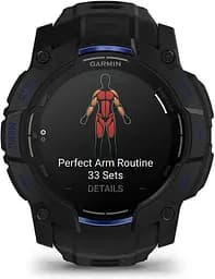 Смарт-годинник Garmin Instinct 3 50mm AMOLED Black with Black Band (010-03020-03) - мініатюра 3