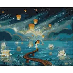 Картина по номерам Brushme Огоньки желаний 40x50 см