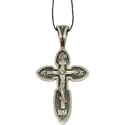 Золотий хрестик Харківська ювелірна фабрика Розп'яття Христа. 11509-Ч БЕЛ