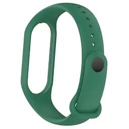 Силіконовий ремінець для фітнес браслетів Xiaomi Mi Band 5/6/7, Silicone, army green, зі зручною застібкою, на фітнес трекер та смарт годинник, ArmorStandart (ARM61900) - мініатюра 2