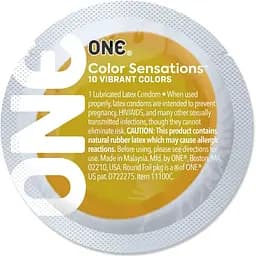 Презерватив One Color Sensations - One will get you There (Yellow) 1 шт.