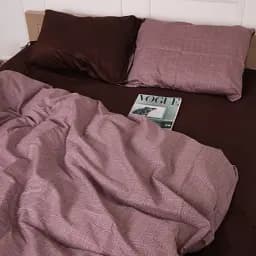 Комплект постільної білизни MirSon Сатин 22-1364 Ophelia 220х240 см коричневий (2200009386107)