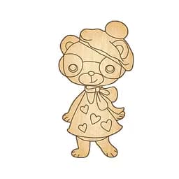 Заготовка брошки для розфарбовування Ведмедик-4 FDZB-041