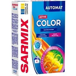 Стиральный порошок Sarmix Active Color для всех типов стирки 300 г