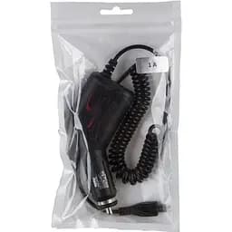 Автомобильное зарядное устройство TOTO TZS-19 Car charger MicroUsb 1A 1.5m Black