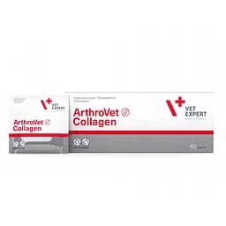 Vet Expert ArthroVet Collagen Харчова добавка для молодих тварин у період росту та для літніх тварин з остеоартрозом, 60 саше