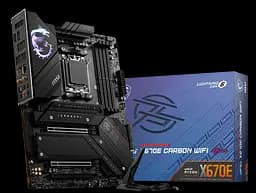 Материнська плата MSI X670E MPG Carbon Wi-Fi Socket AM5 (MPG X670E CARBON WIFI) - мініатюра 2