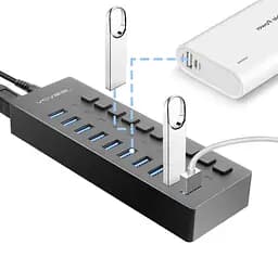 USB hub Acasis P-10 (Чорний) - мініатюра 4
