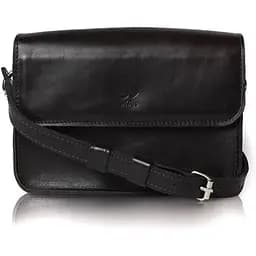 Шкіряна міні сумка Moment чорна