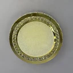 Стильна стельова LED-люстра з кришталем для вітальні Linisoln 3218-600 FG золото 160 Вт 60 см до 22 м2 - мініатюра 3