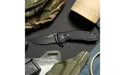 Ніж складаний SOG TAC XR (Partially Serrated) Чорний - мініатюра 6